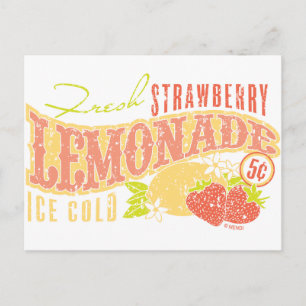 Jordgubbsblomma Lemonade Vykort