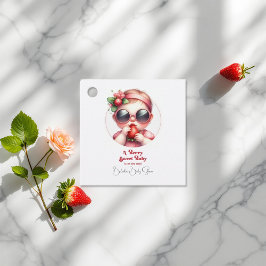 Jordgubbsblomma Teme Berry Sweet Baby Shower Gåvor Etiketter