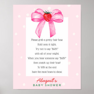 Jordgubbsböld, babystöld Poster