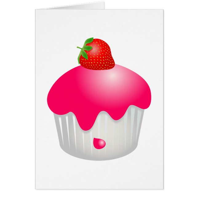 Jordgubbsbun Hälsningskort (Framsidan)