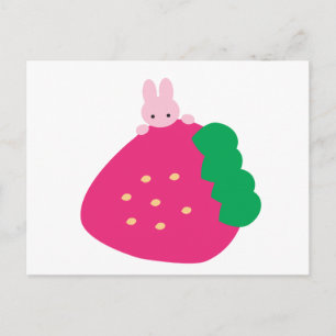 Jordgubbsbunny Vykort