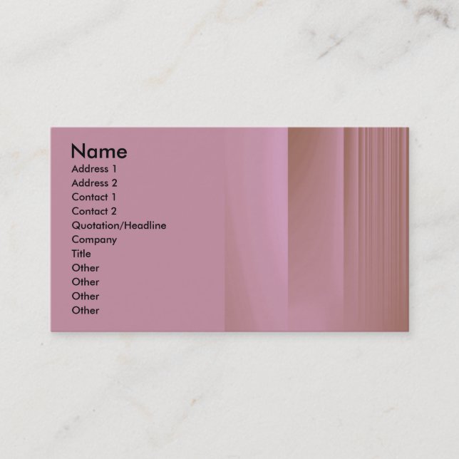 Jordgubbschoklat Visitkort (Framsida)