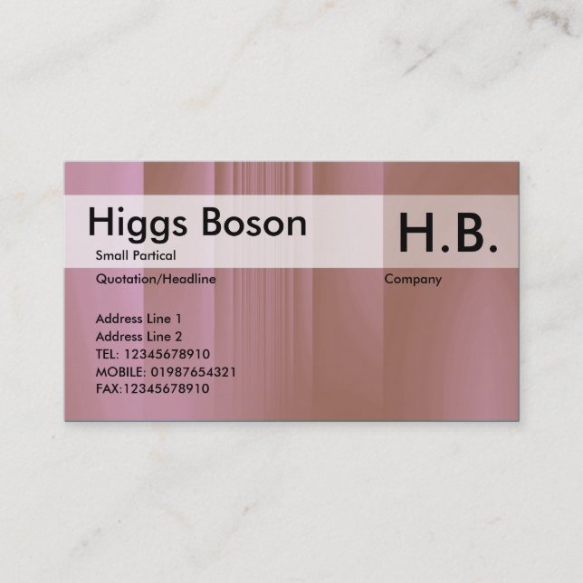 Jordgubbschoklat Visitkort (Framsida)