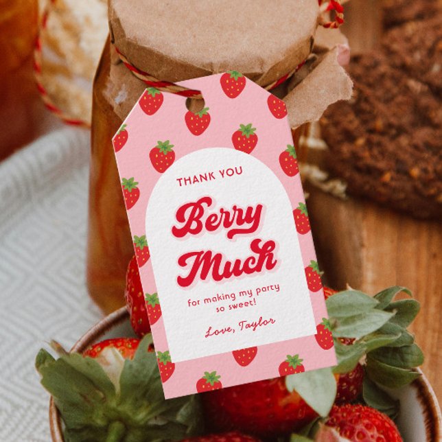 Jordgubbsdagarnas Tack-förmån Presentetikett (Skapare uppladdad)