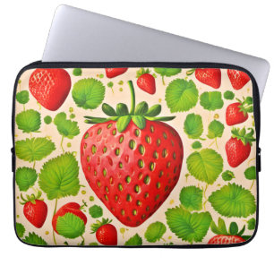 Jordgubbsdaggregat Laptop Fodral