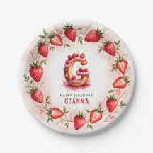 Jordgubbsdagsplantat Brev G-kummeldesign
