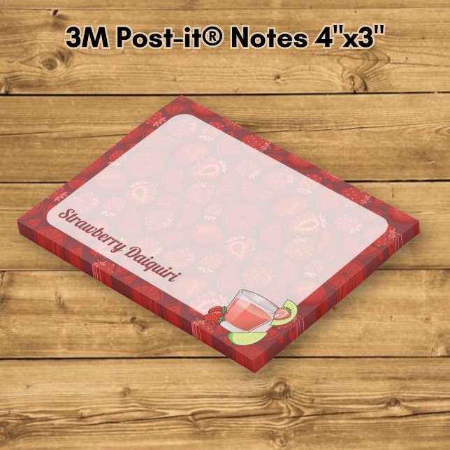 Jordgubbsdaiquiri Post-it-lappar Post-it Block (Skapare uppladdad)