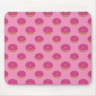 Jordgubbsdonut med Sprinkles-Tecknad Musmatta