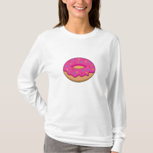 Jordgubbsdonut med Sprinkles-Tecknad T Shirt