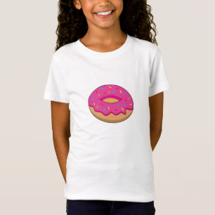 Jordgubbsdonut med Sprinkles-Tecknad T Shirt