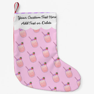 Jordgubbsdraka Cute Kawaii Pixel Girly Pastel Liten Julstrumpa
