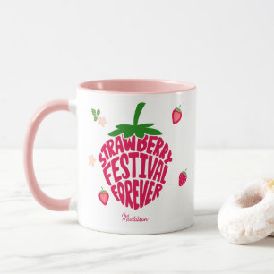 Jordgubbsfestival för Anpassade av spaltljus Mugg