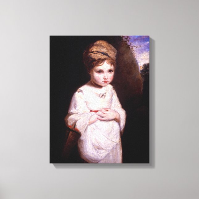 Jordgubbsflickan Canvastryck (Framsida)