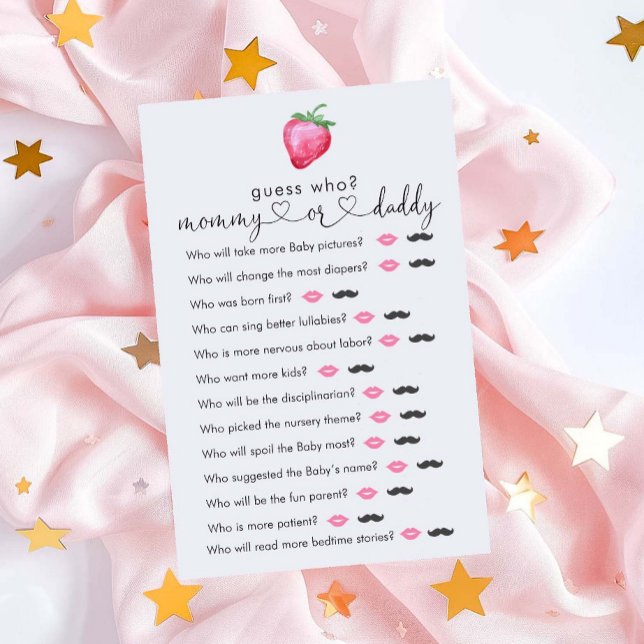 Jordgubbsflickans babystöt "Gissa vem" Game (Skapare uppladdad)