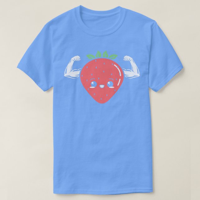 Jordgubbsfrukt Älskare Vegan Vegetarian Healthy T Shirt (Design framsida)