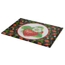 Jordgubbsfrukt, kökshandlad mönster-dekan