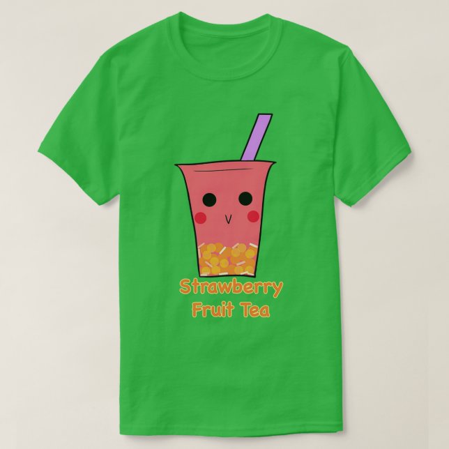 Jordgubbsfrukt Tea T Shirt (Design framsida)