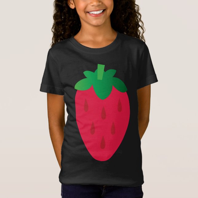 Jordgubbsfruktkonst T Shirt (Framsida)