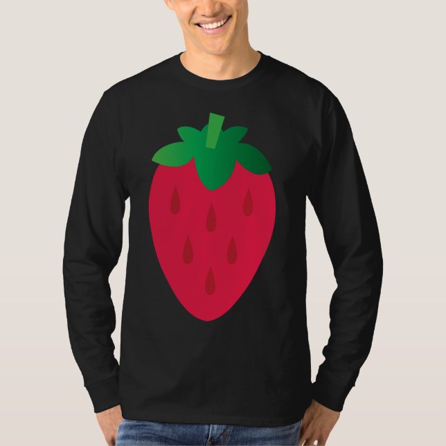 Jordgubbsfruktkonst T Shirt (Framsida)