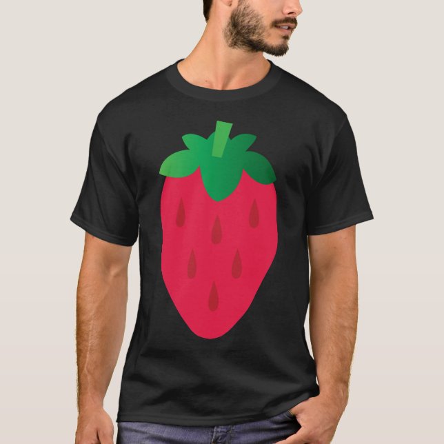 Jordgubbsfruktkonst T Shirt (Framsida)