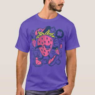 Jordgubbsgåva till Boys Girls Vegetarian Gag Heal T Shirt