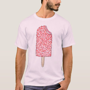 Jordgubbsgenårkaka Popsicle Tee Shirt