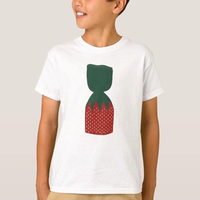 Jordgubbsgodis Bon Bons T Shirt (Framsida)