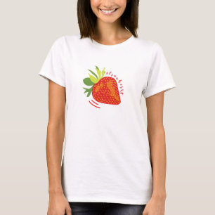 Jordgubbsgrafik Skriv ut T-shirt-design T Shirt