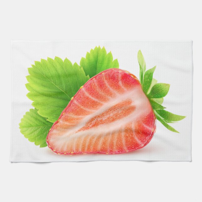 Jordgubbshalva Kökshandduk (Horisontell)