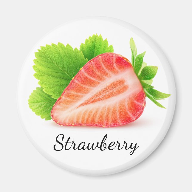 Jordgubbshalva Magnet (Framsidan)