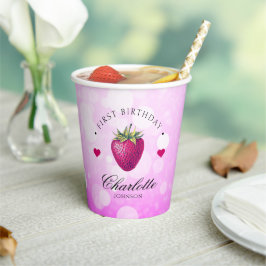 Jordgubbshearter Birthday Girl Rosa