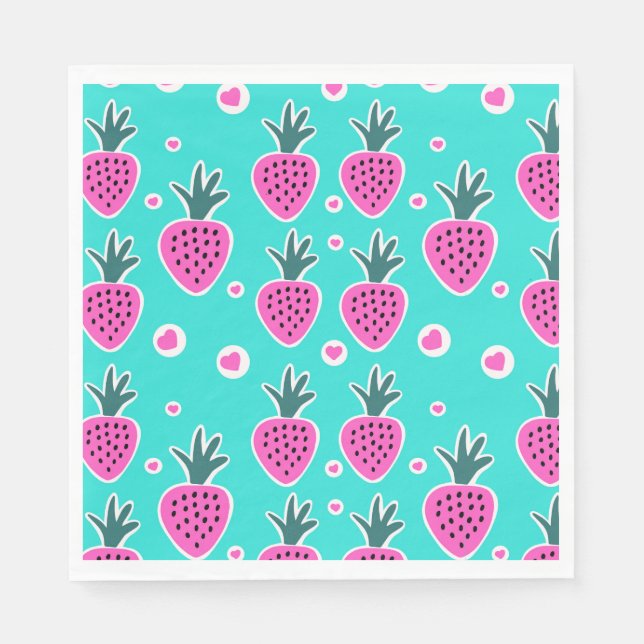 Jordgubbshearter, Pappersservett (Framsidan)