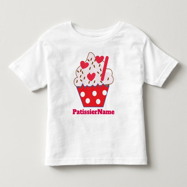 Jordgubbshearts CUPCAKE T-shirt (Framsida)