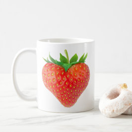 Jordgubbshjärta Kaffemugg