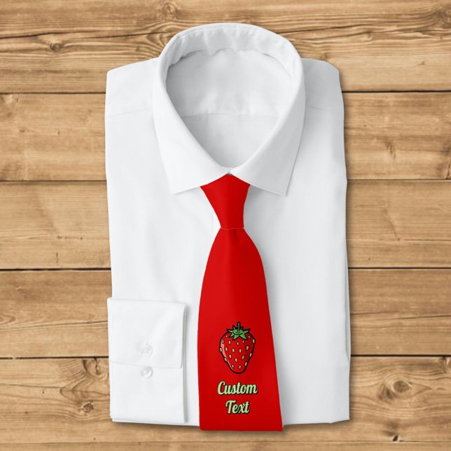 Jordgubbsikon Neck Tie Slips (Skapare uppladdad)