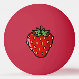 Jordgubbsikon Ping-Pong Ball Pingisboll