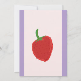 Jordgubbsinbjudningskort Inbjudningar