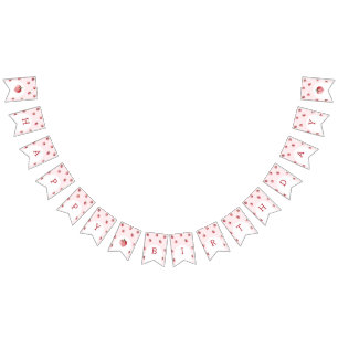 Jordgubbsjordgubbens födelsedagsfest vimplar