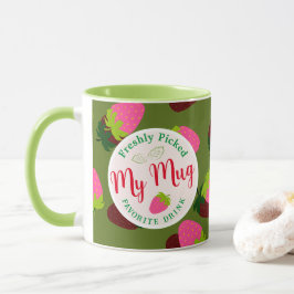 Jordgubbsjordgubbens Grönt Mugg