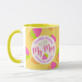 Jordgubbsjordgubbens Gult Mugg