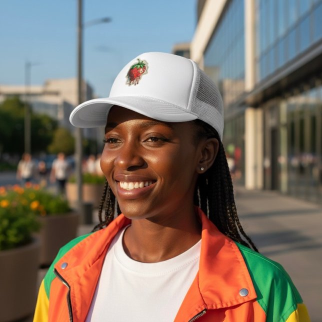 Jordgubbsjordgubbens Truckerkeps (Skapare uppladdad)