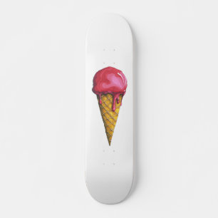 Jordgubbskädda, iskrämskon Skateboard