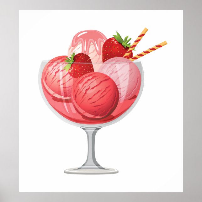 Jordgubbskädda Poster (Framsidan)