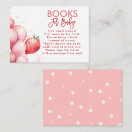 Jordgubbskort Bokar för Baby Baby Shower Request C Tilläggskort