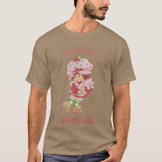 Jordgubbskort Jordgubbs Katt Kramande Porträtt fli T Shirt