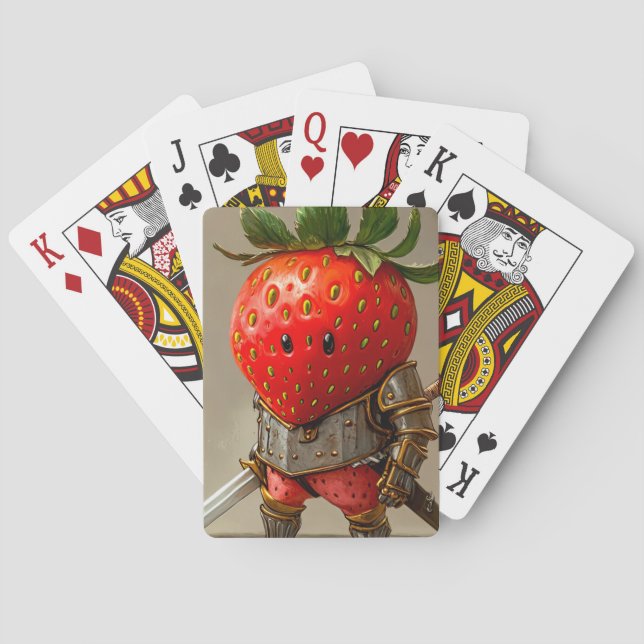 Jordgubbskrigaren Casinokort (Baksidan)