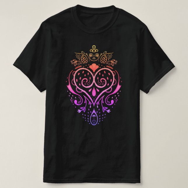 jordgubbskudle teckning T-Shirt (Design framsida)