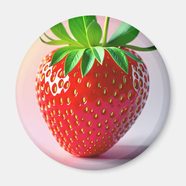 Jordgubbsmagnet Magnet (Framsidan)