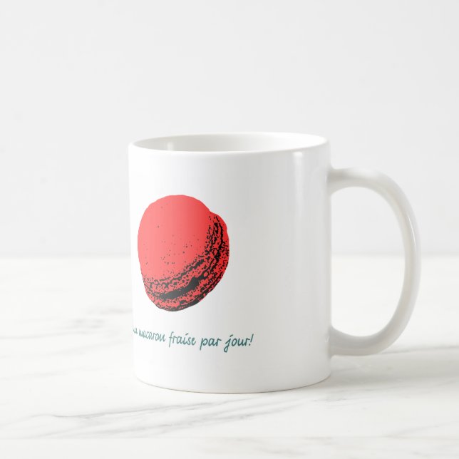 jordgubbsmakaron kaffemugg (Höger)