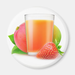 Jordgubbsmango smoothie magnet